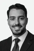 Porträtt av Ayham Khaled