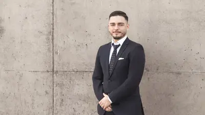 Porträtt av Shpetim Bajrami